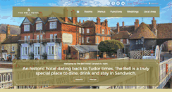 Desktop Screenshot of bellhotelsandwich.co.uk